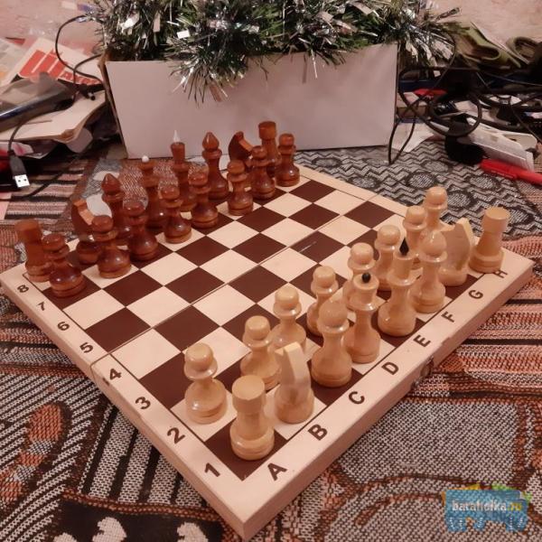Шахматы обиходные лакированные 29х29 №0442 в г. Санкт-Петербург