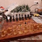 Шахматы СССР деревянные 39х39 ручной работы 1955 г. №0734